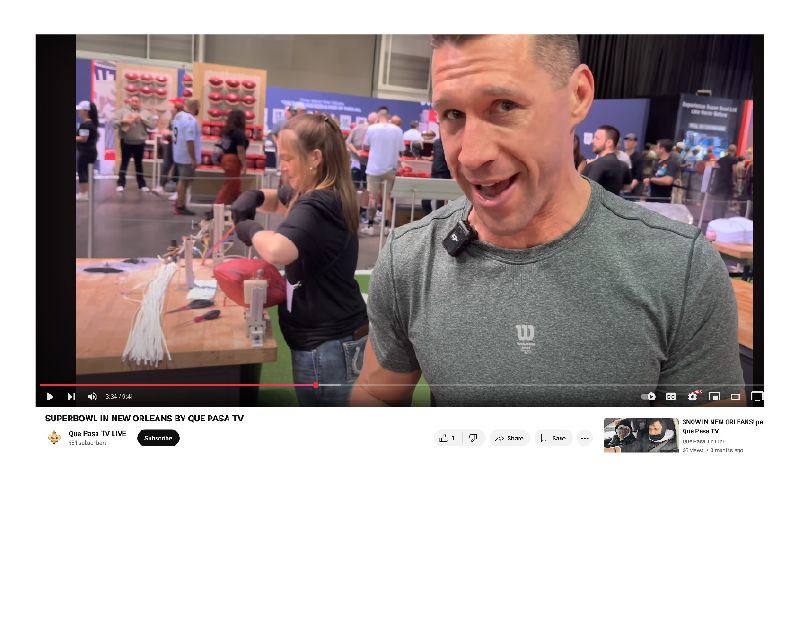 Multicultural press coverage of Super Bowl LIX - Spanish press release, shown in-platform on desktop computer