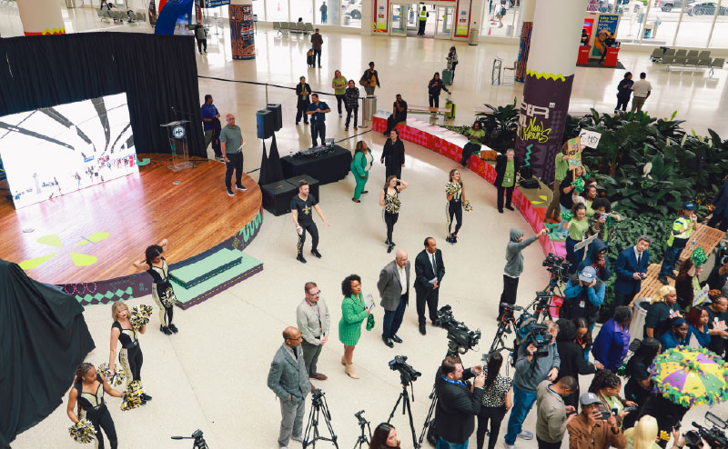 Press Coverage of rebrand unveiling ceremony.